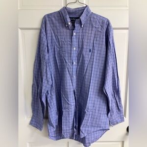 Men’s button up striped Ralph Lauren Polo